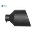 thumbnail image 1 of Fedar Inlet 4 Outlet 10 inch Long 15 Rolled End Angle Cut Truck Exhaust Tip Tail Pipe, 1 of 5