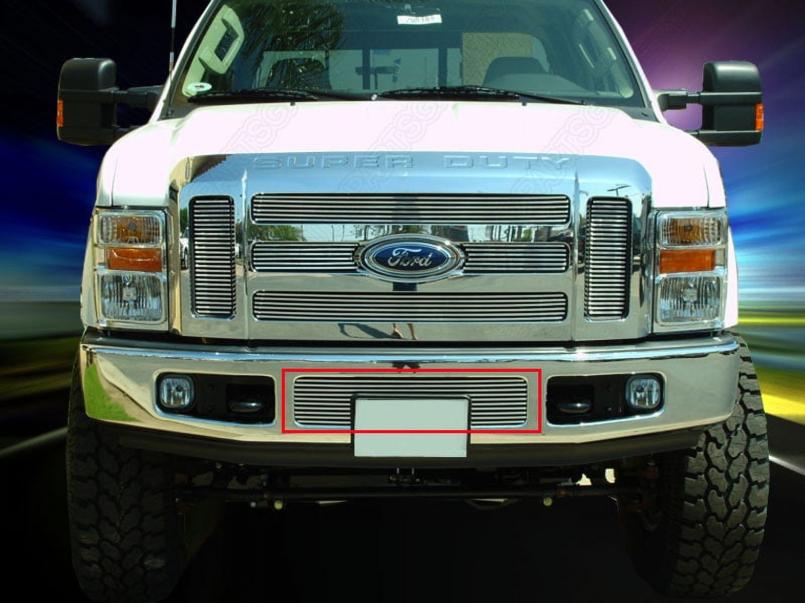Fedar Lower Bumper Billet Grille For 2008-2010 Ford F-250/F-350/F-450/F ...