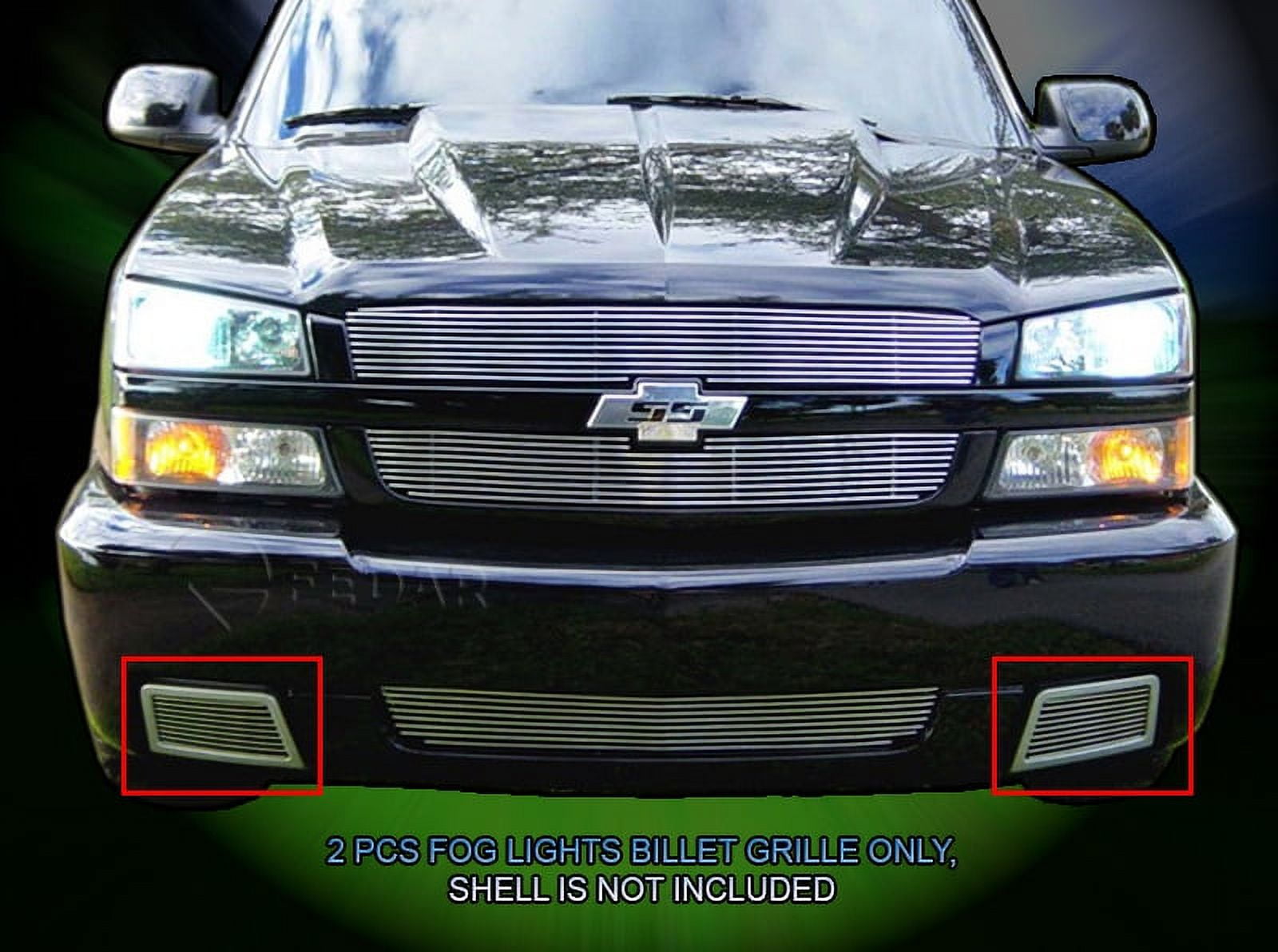 Fedar Tow Hook Cover Billet Grille For 2003-2006 Chevy Silverado 1500 SS