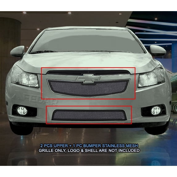 Fedar Wire Mesh Grille Combo Insert For 11-14 Chevy Cruze LT