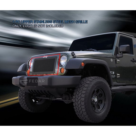 Fedar Wire Mesh Grille Insert For 07-14 Jeep Wrangler