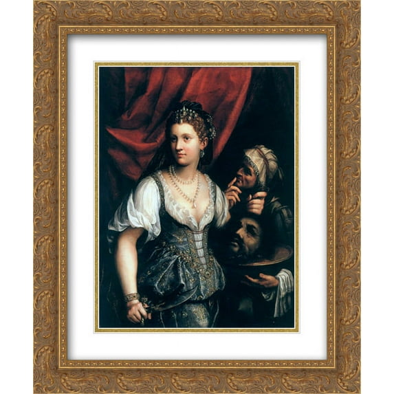 Fede Galizia 2x Matted 20x24 Gold Ornate Framed Art Print 'Judith with the Head of Holofernes'