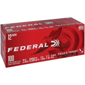 Federal Multi-Purpose 12 Ga 7.5 Shot 2-3/4 In 1 1/8 Oz 1200 Fps Ammunition 100 Count