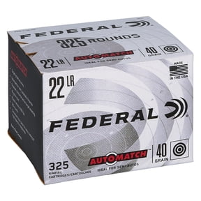 Federal Champion Training - Rimfire, 22 LR, 40 gr, Lead Round Nose, 1200 fps, 325 Count