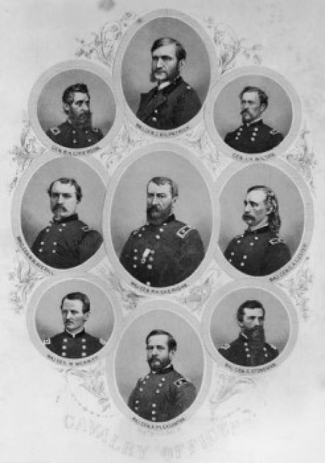 Federal Calvary Officers of the Civil War Period Henry Bryan Hall Jr (American) American History Canvas Art - Henry Bryan Hall Sr (18 x 24)