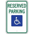 thumbnail image 1 of Federal Handicap Parking Sign (R7-8) 8" X 12" inch; Aluminum Sign, 1 of 5