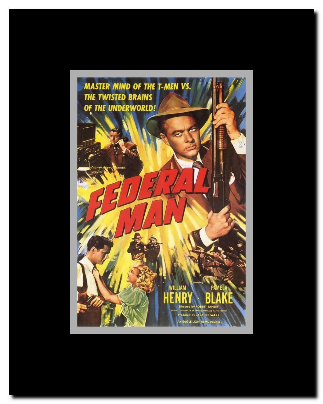 Federal Man Framed Movie Poster