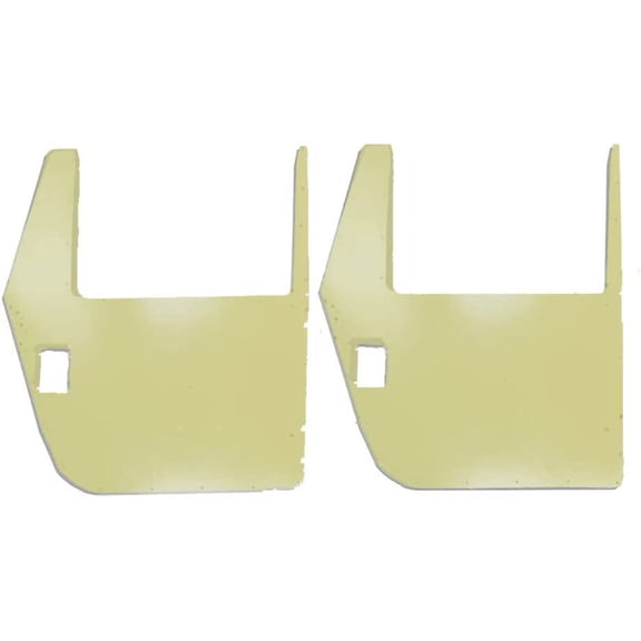 Federal Military Parts Hard X-Door Skins, Compatible with Humvee M998 HMMWV, Set of 2, Rear, TAN