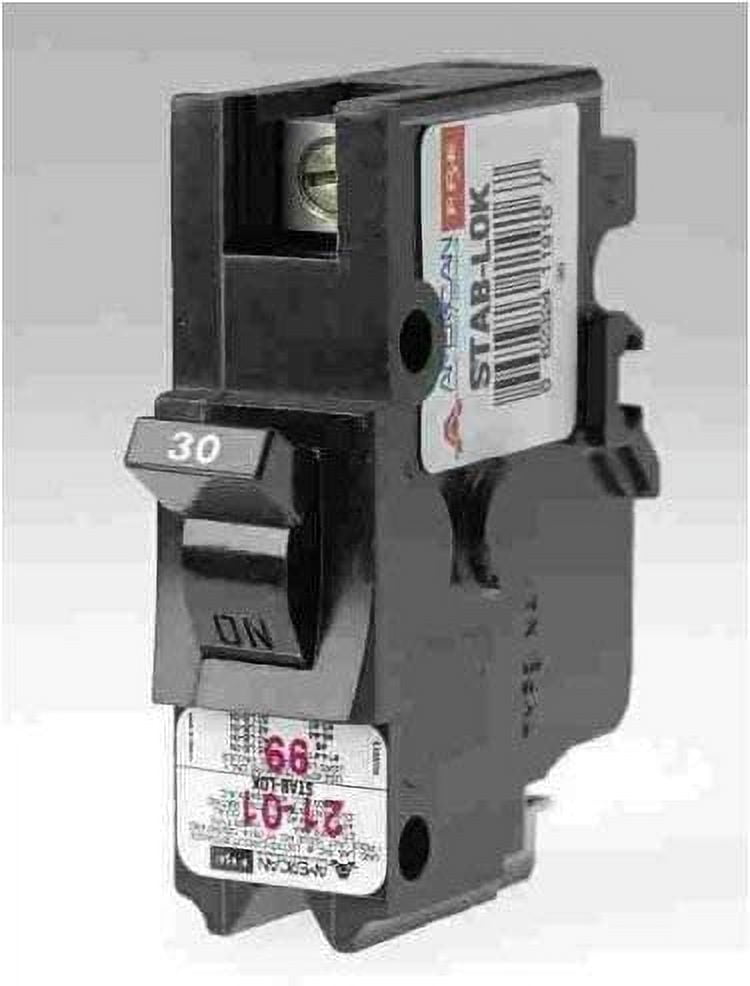 Federal Pacific Circuit Breaker - 1-Pole 30 Amp, Thin Series (NC Type)