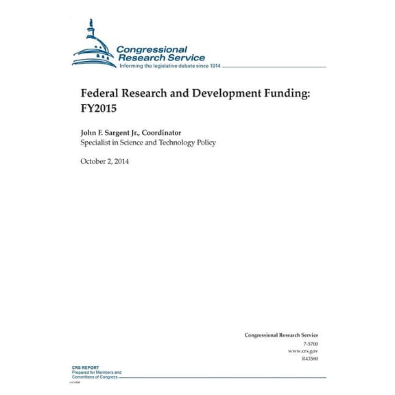 Federal Research and Development Funding : Fy2015