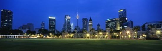 Federal Secretariat Kuala Lumpur Malaysia Canvas Art - Panoramic Images (36 x 12)