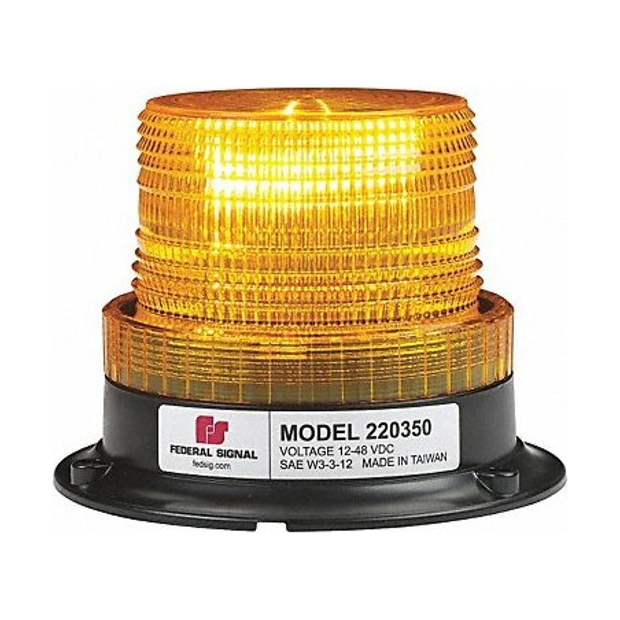 Federal Signal Beacon Light, Pipe/Permanent, 5-7/64 in. H 220350-02 ...