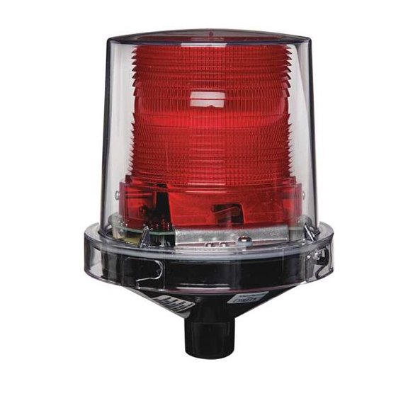 Strobe Light, Amber, LED, 24V AC/DC, 60 FPM, 5 1/2 in Dia., (F) 1/2 in NPT