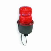 Warning Light, Red, Steady Burn LED, 120V AC, Not Applicable FPM, 3 1/8 in Dia., M 1/2 in NPT