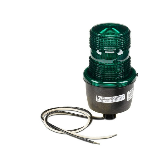 Federal Signal Low Profile Warning Light, Strobe, Green CA3