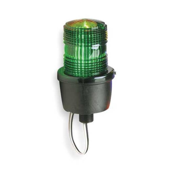 Federal Signal Low Profile Warning Light,Strobe,Green LP3M-120G