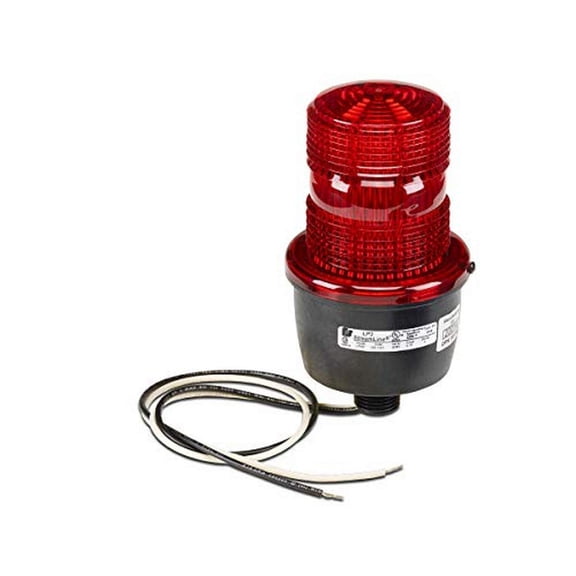 Federal Signal Low Profile Warning Light, Strobe, Red CA3