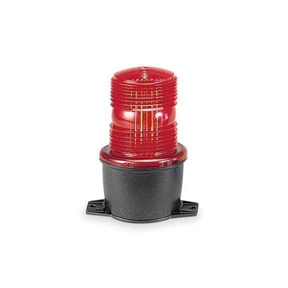 Low Profile Warning Light,Strobe,Red LP3T-12-48R-M1