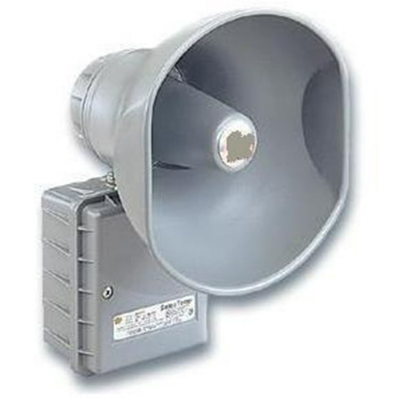 Federal Signal SelecTone 300GC-120 Indoor/Outdoor Surface Mount Speaker, Gray