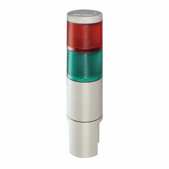 Status Indicator Light, 120V AC, Green, Red, 2 3/16 in Dia., 9 13/16 in Height