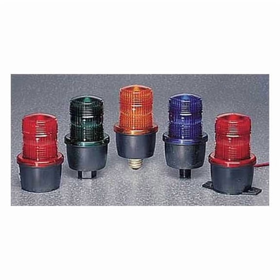 federal signal lp3s-120r strobe light, red, surf, round, 3-1/8 dia