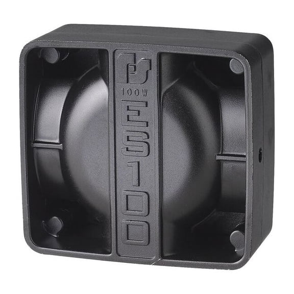Federal Signal Vehicle Speaker,100W,Black ES100C