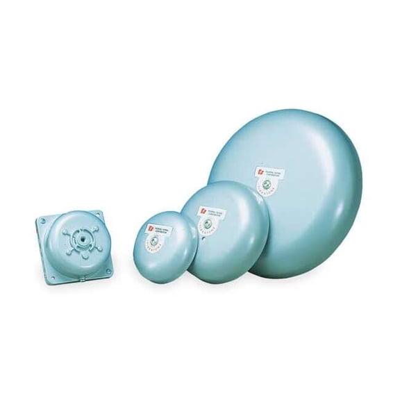 Vibrating Mechanism, Bell, Continuous, 24V DC, 98 to 102dB, Steel, Gray