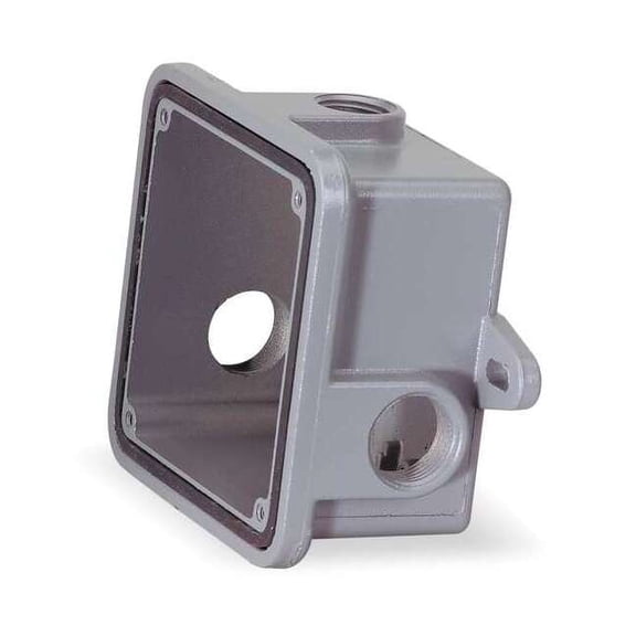 Federal Signal Gasketed Weatherproof Back Box, Gray WB