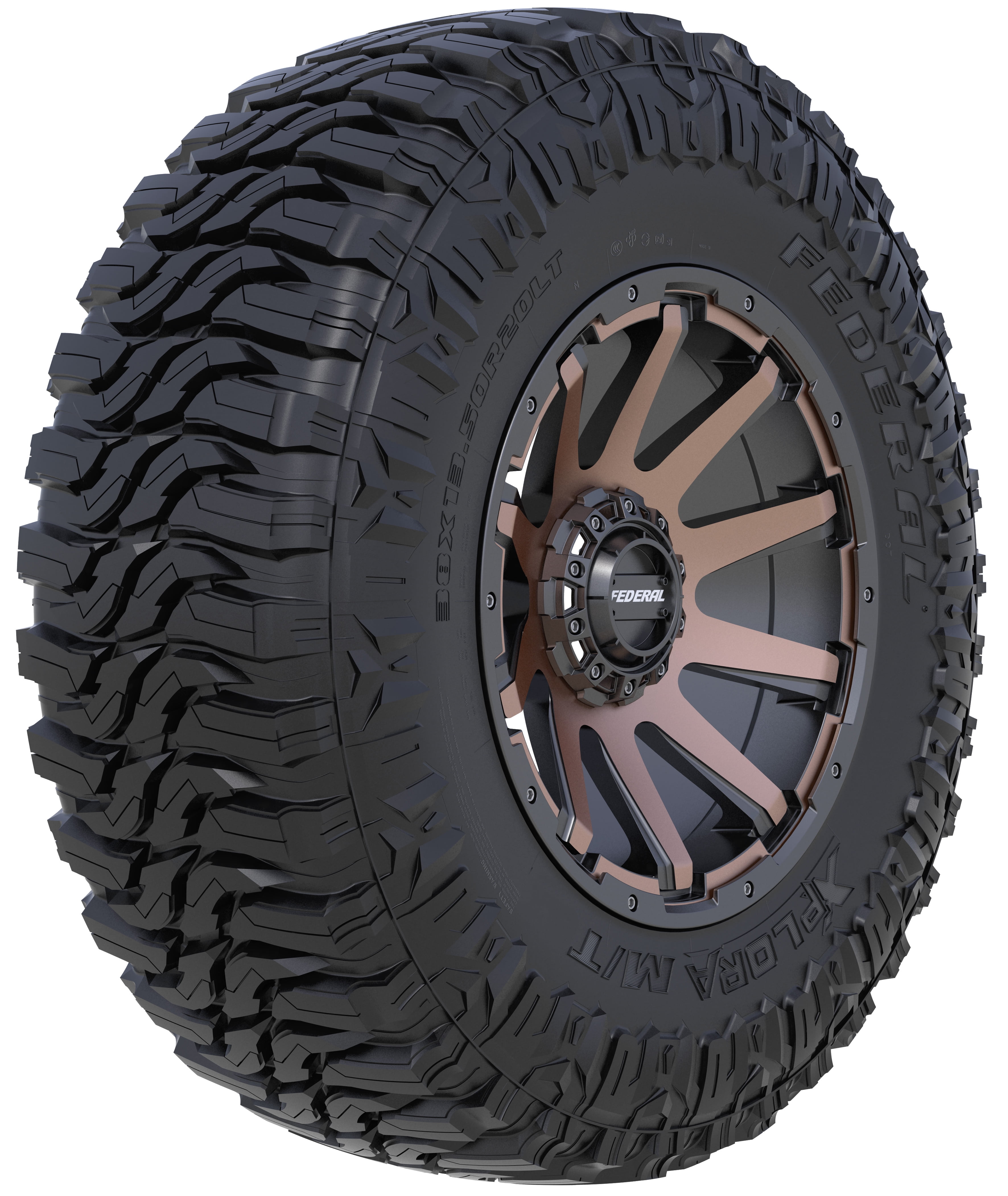 Federal Xplora M/T Mud-Terrain Tire - 37X13.50R24 120Q 10PLY