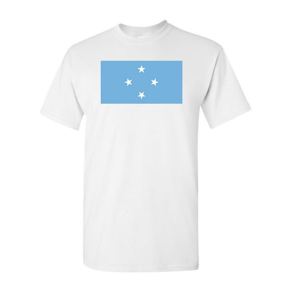 Federated States Of Micronesia Country Flag Adult DT T-Shirt Tee
