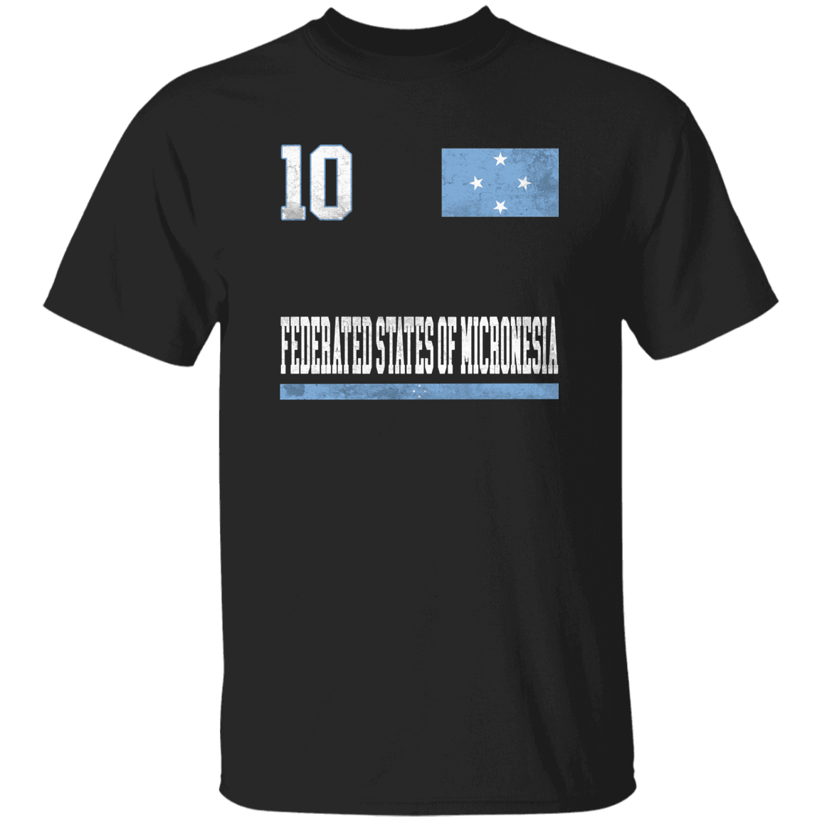 Micronesian Short Sleeve Shirt Federated States Of Micronesia Flag With Coat Of Arms main image 1