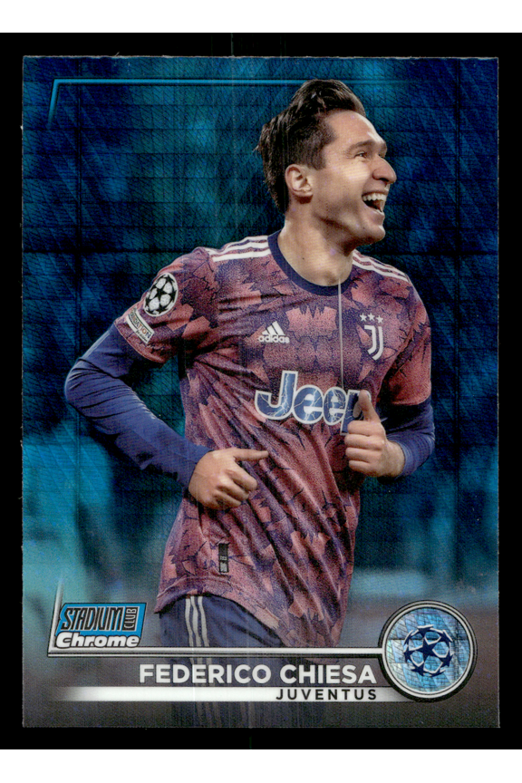 Federico Chiesa 2023 Topps Stadium Club Chrome UEFA Champions League Trading Card #22 Juventus Soccer