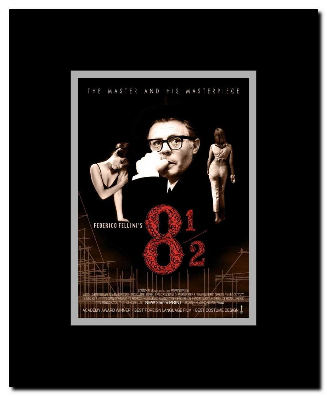 Federico Fellini's 8? Framed Movie Poster