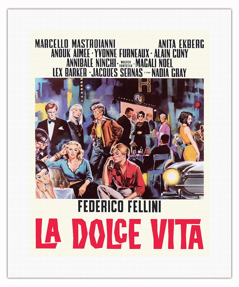 Federico Fellini's La Dolce Vita - with Marcello Mastroianni Anita