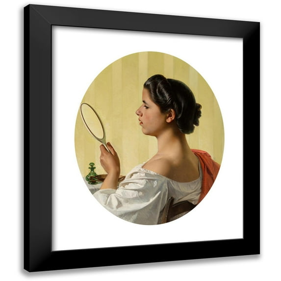 Federico Maldarelli 20x24 Black Modern Framed Museum Art Print Titled - The Toilet (1862-1863)