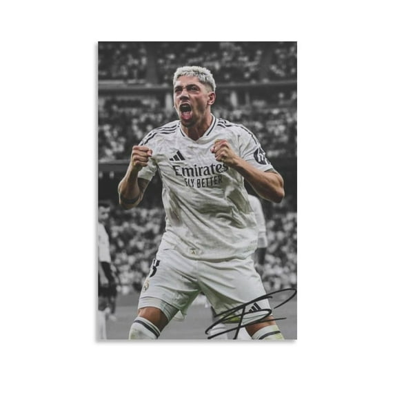 Federico Valverde Canvas Poster Canvas Art Poster and Wall Art Picture Print Modern Family bedroom Decor Posters 24x36inch(60x90cm)
