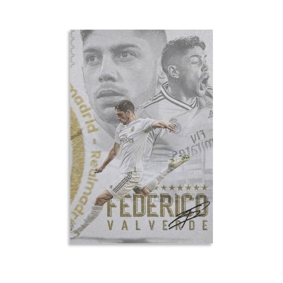 Federico Valverde Canvas Poster Picture Print Wall Art Poster Painting Canvas Posters Artworks Gift Room Aesthetic 16x24inch(40x60cm)