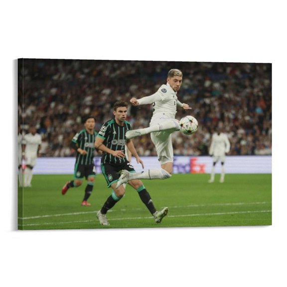 Federico Valverde Poster Canvas Poster Picture Print Wall Art Poster Painting Canvas Posters Artworks Gift Room Aesthetic 24x36inch(60x90cm)