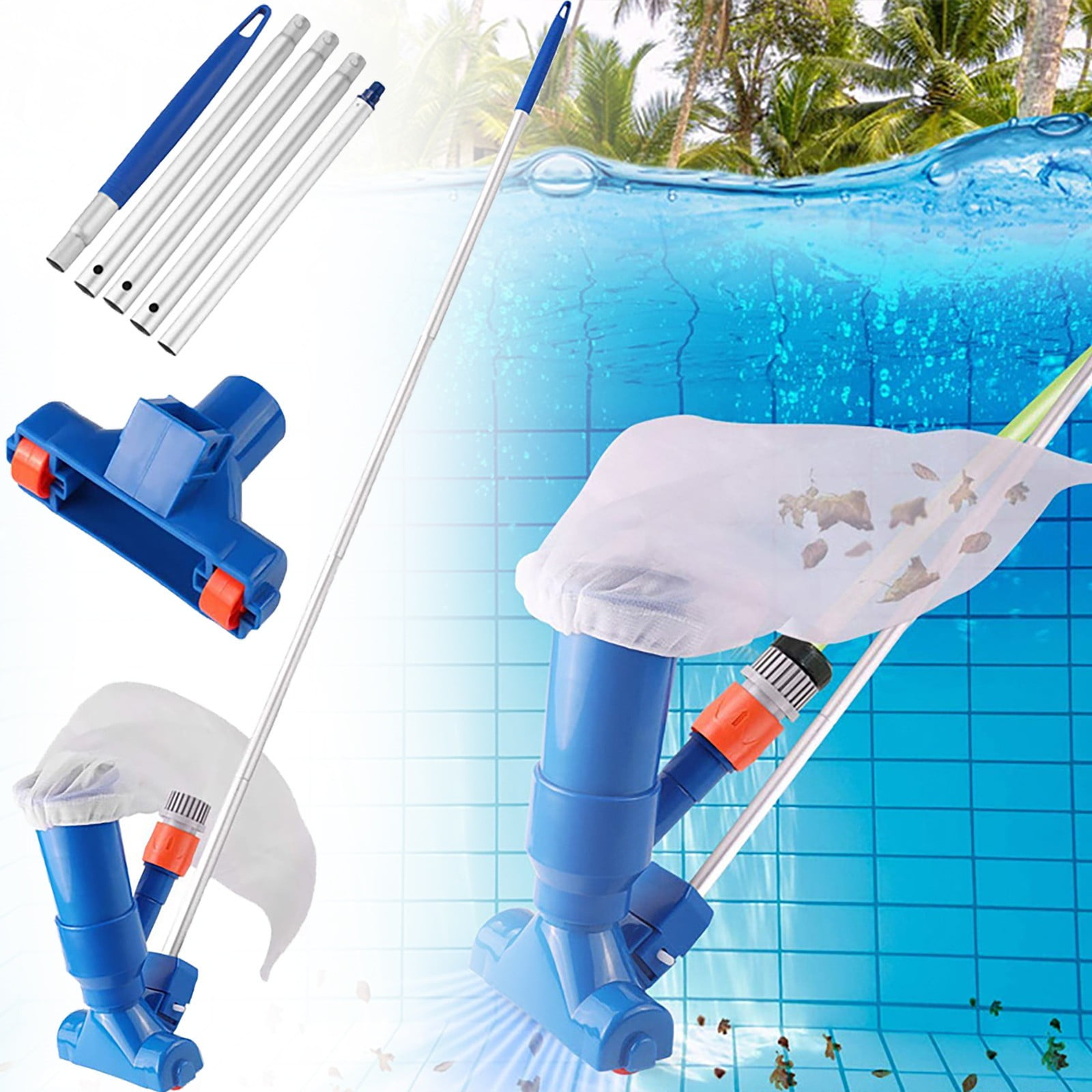 Federra Pool Spa Underwater Vacuum Cleaner with 5 Pole Pool Vacuum for