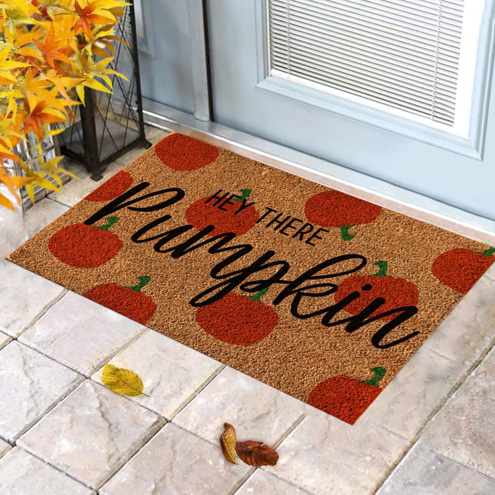 Federra Pumpkin Doormat Pumpkin Decor Funny Door Mat Fall Mat