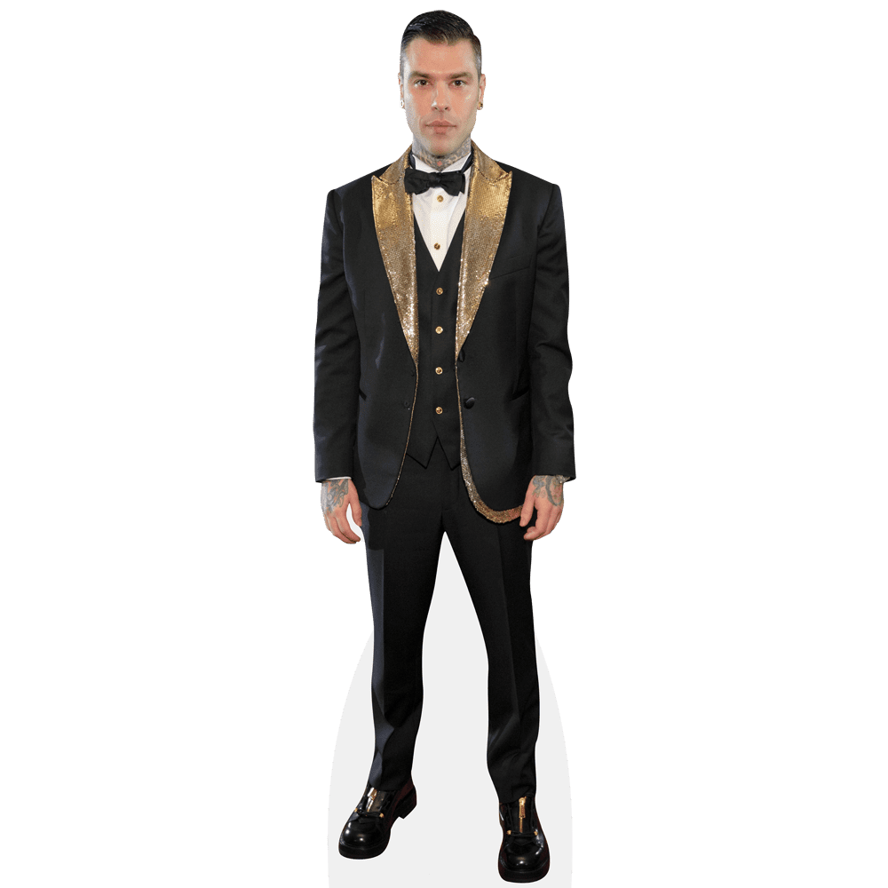 Fedez Sagoma Ritaglio Bow Tie Formato Mini - Per Appassionati E Scherzi - Foto 5