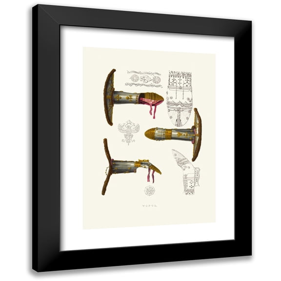 Fedor Grigoryevich Solntsev 11x14 Black Modern Framed Museum Art Print Titled - Torch. (1849 - 1853)