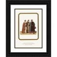 thumbnail image 1 of Fedor Grigoryevich Solntsev 14x18 Black Ornate Wood Framed Double Matted Museum Art Print Titled - Odezhda Boiard 'Pri Petre I. Odezhda Boiarina S Portreta Kn. Repnina. (Iz Puteshestvii, 1 of 5