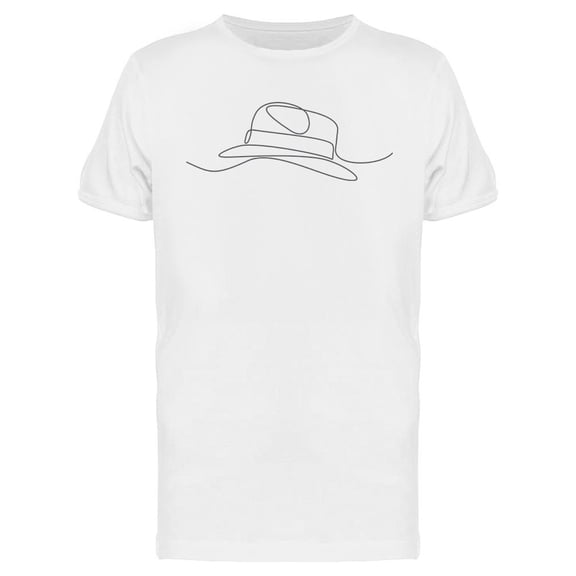 Fedora Hat Man T-Shirt Men -Image by Shutterstock, Male 3X-Large