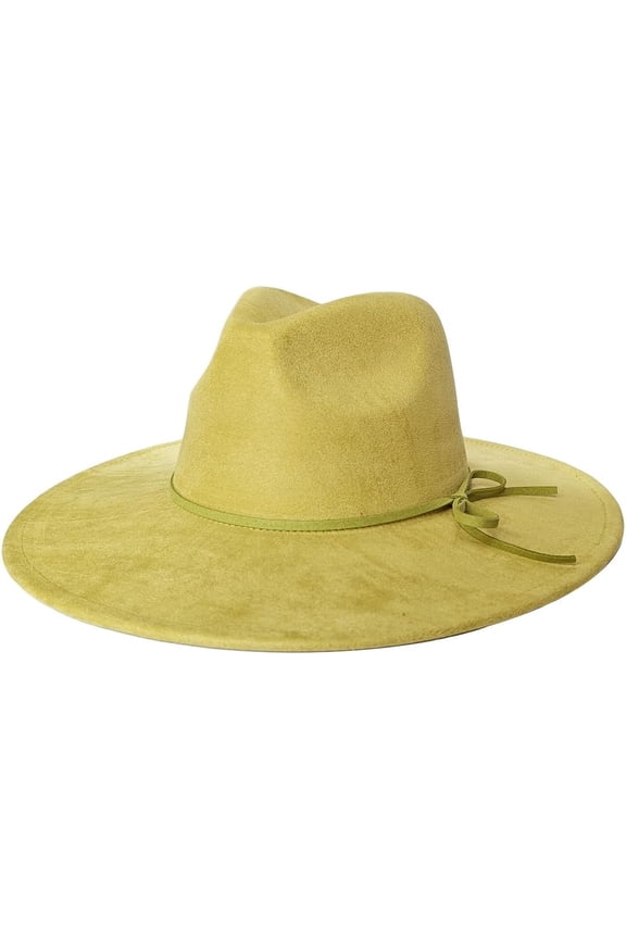 Fedora Hat for Women and Men, Classic Winter Wide Brim Felt Panama Hat Adjustable Suede Western Jazz Cap