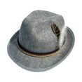thumbnail image 1 of Fedora Hats for Men 20S Outfit Costume Jazz Hat for Outdoor Travel Dress, 1 of 9