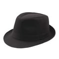 thumbnail image 1 of Fedora Hats for Men Classic Solid Color British Cap Gentlemen Vintage Sun Protection Tea Party Hat, 1 of 3
