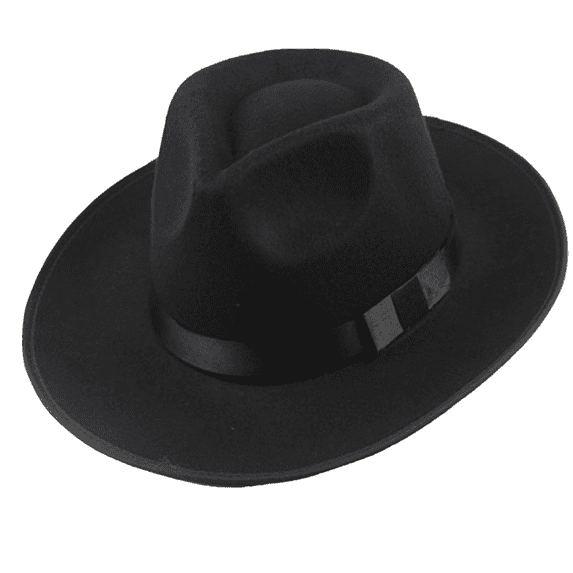 Fedora Hats for Men Wide Brim Panama Hat with Classic Belt,One Size