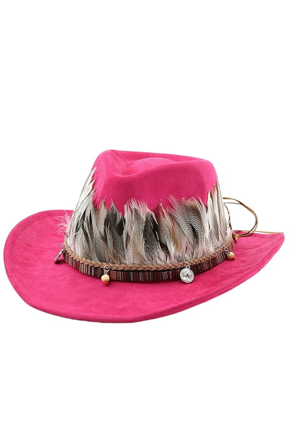 Fedora Hats for Women Men Wool Felt Wide Brim Panama Style with Band Adjustable Drawstring