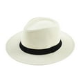 thumbnail image 1 of Fedora Straw Fashion Sun Hat UPF Packable Summer Panama, 1 of 8